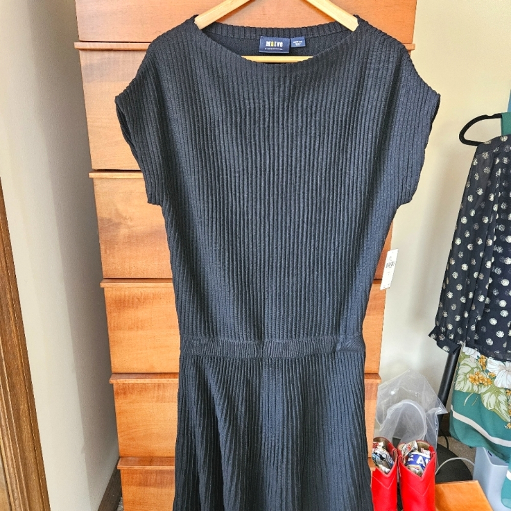 NWT Maeve Black Knit Dress